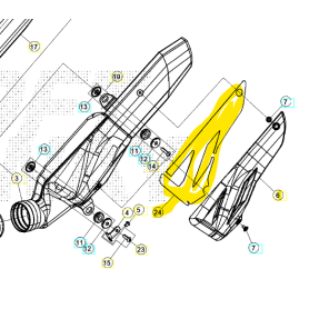 Beta Isolasjon Eksosdeksel Beskytter Sincro 125-300ccm