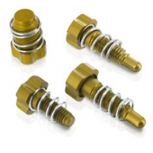 S3 Braktec/Ajp Juster Skrue Sett m/Fjær (4 stk) Gull