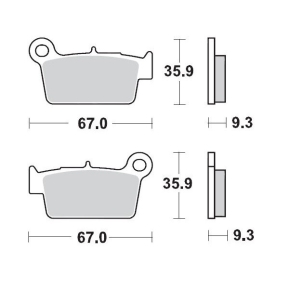 Beta Moto-Master Bremseklosser Bak 2/4T RR END (945-21 )