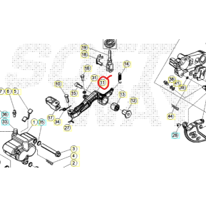 Beta Bremsepedal Sincro 125 - 300 ccm Sort
