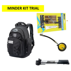 Minder Kit  ( Ryggsekk - Rep Sett - Mini Pumpe - Luftrykks måler )