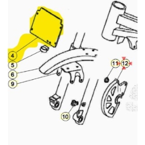 Beta Nummerplate 80-300ccm Hvit