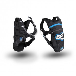 S3 Ryggsekk m/ 1,5L Vann Beholder & Verktøy Lommer Blå