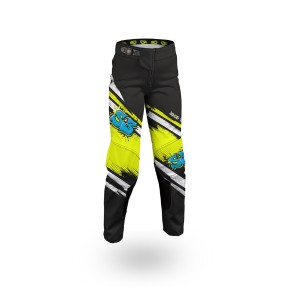 S3 Bukse Junior / Barn Enduro / MX  Sort / Gul