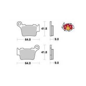 Sherco / Ktm / HQ Moto-Master 21 Bremseklosser Bak END 944-21