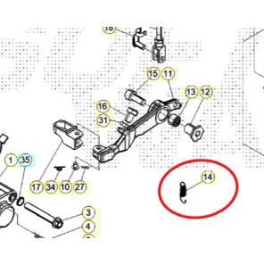 Beta Bremsepedal Fjær Evo 09->