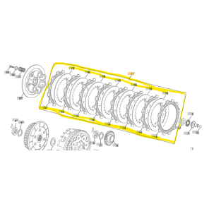 Sherco Clutch Kit END 250/300 2T  450/500 4T  23-> ( Lamell og Stållammell )