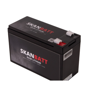 Skanbatt Batteri Base Lithium - 12V 9Ah 10A BMS - 150x65x95mm