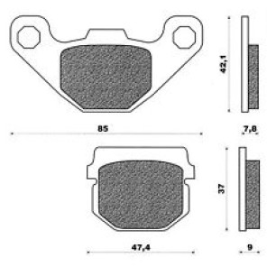 Sherco Bremseklosser Bak/Foran SM/END 50/125