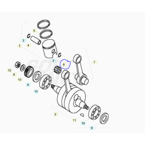 Beta Kryssboltlager Junior/Senior 80 12x15x15