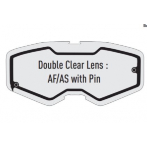 Kenny Brilleglass Performance Level Tear-Off Dobbel Klar