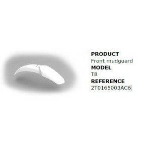 Mecatecno Forskjerm T-8 Hvit