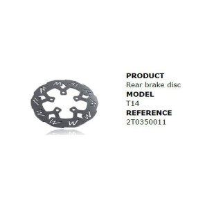 Mecatecno Bremseskive Bak T-14