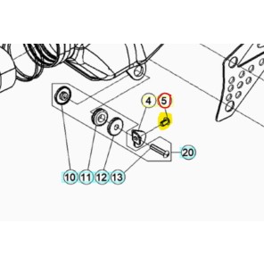 Umbraco skrue m/ avrundet hode M6 X 8