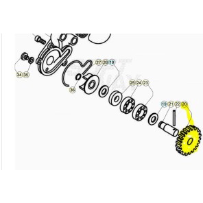 Beta Vannpumpe Drev Plast 250 - 300 ccm