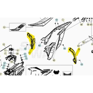 Beta Ramme Beskytter X-trainer 250 / 300 ccm Sett 23->