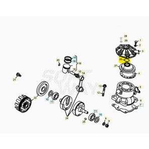 Beta O-Ring Topp Evo 125 - 300 ccm 09->