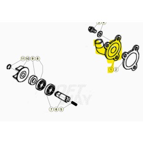 Beta Vannpumpedeksel 80 Rev / Evo