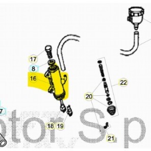 Beta Ajp Bremse pumpe Bak Junior 15-> / Senior 09->