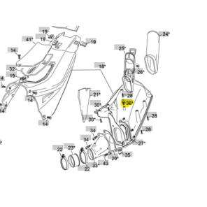 Sherco Klips Luftfilter boks STR 23->