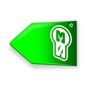 S3 Sekjsons Piler 50 stk 12x18cm Plastikk Grønn