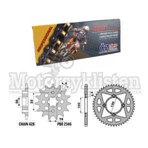 Beta Drev Kit 125 SM LC 4T 2021-> ( 58T - 14T - 428 136 L )