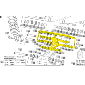 Sherco Delta Link / Triangel Komplett End 17->